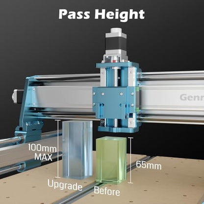 SainSmart Genmitsu 4040-PRO MAX Enrutador CNC, recortadora de 710 W y riel lineal, área de trabajo 16.142 x 15.945 x 3.031 in, para fresado de corte acrílico de madera, control GRBL - 4040PM