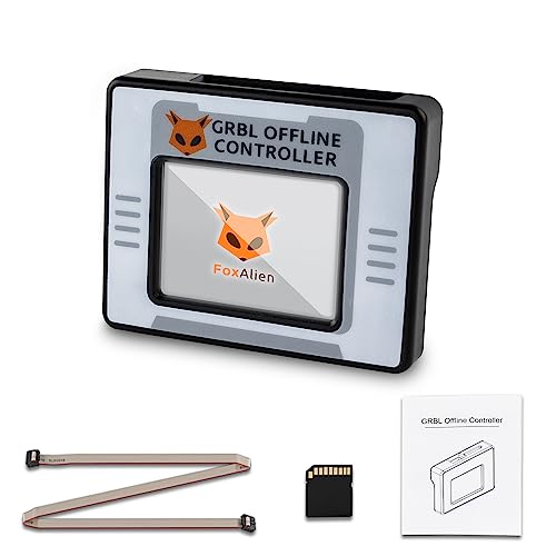 FoxAlien Controlador sin conexión CNC para Masuter Pro y Masuter 3, módulo de control sin conexión con pantalla táctil LCD GRBL Control para máquina de grabado FoxAlien CNC Router