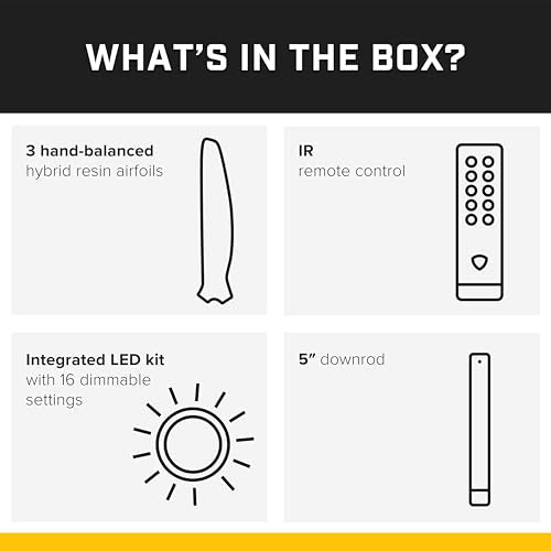 Haiku Home L Series 52" Smart Ceiling Fan, Wi-Fi, Indoor, LED Light, Caramel/White, Works with Alexa