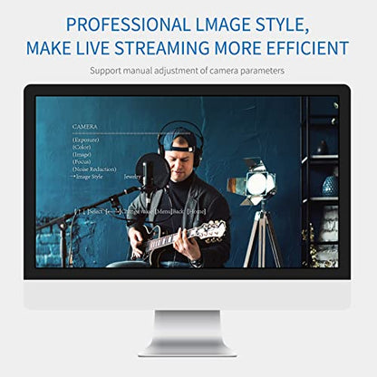 FEELWORLD HV10X Cámara de transmisión en vivo profesional Full HD 1080P 60fps USB3.0 HDMI con zoom óptico 10X Micrófono de enfoque automático Soporte Control remoto