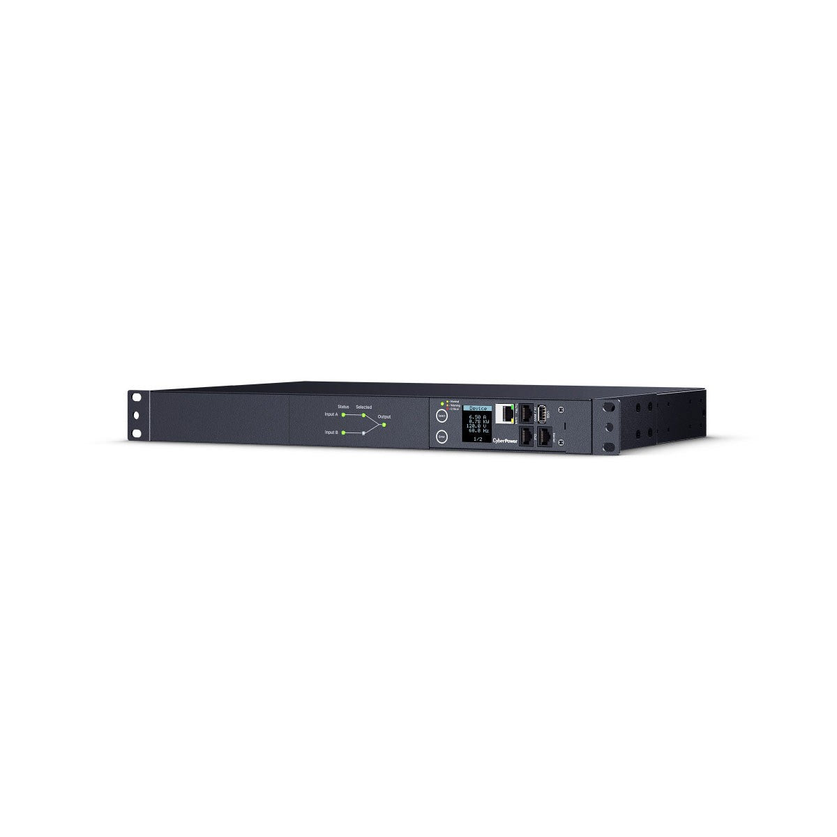 Unidad de distribución de energía conmutada ATS CyberPower PDU44001 de 10 tomas para montaje en rack de 1U