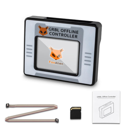 FoxAlien Controlador sin conexión CNC para Masuter Pro y Masuter 3, módulo de control sin conexión con pantalla táctil LCD GRBL Control para máquina de grabado FoxAlien CNC Router