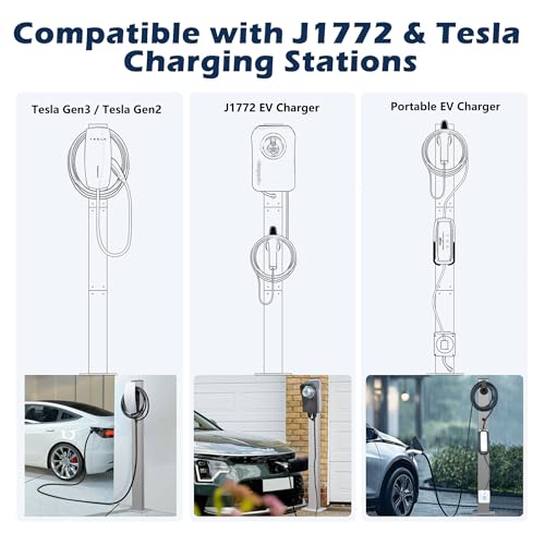 Tesla Charger Pedestal al aire libre EV cargador soporte con soporte para estación de carga EV astilla