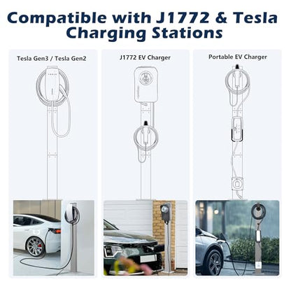 Tesla Charger Pedestal al aire libre EV cargador soporte con soporte para estación de carga EV astilla