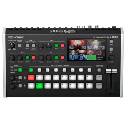 Conmutador de vídeo HD Roland V-8HD de 18 canales con dispositivo de captura de vídeo n.° V-8HD K