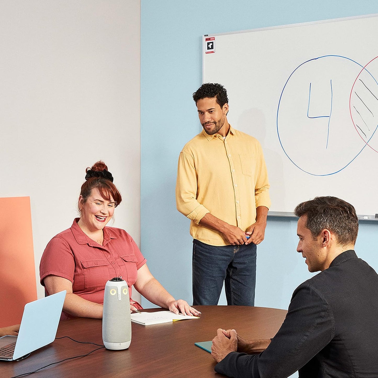 Owl Labs Whiteboard Owl Camera - Cámara de pizarra blanca en la habitación, mejora de contenido visual para participantes remotos, captura automática de contenido (requiere el búho de reunión WBC100-1000