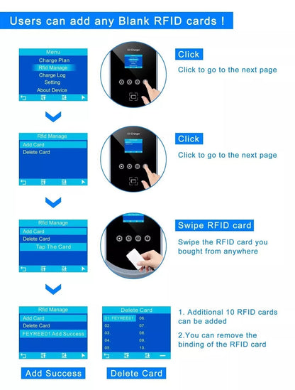 Cargador para vehículos eléctricos GBT de China con función DLB, aplicación Wi-Fi RFID, 11 kW trifásico, retardo de 1 a 15 horas