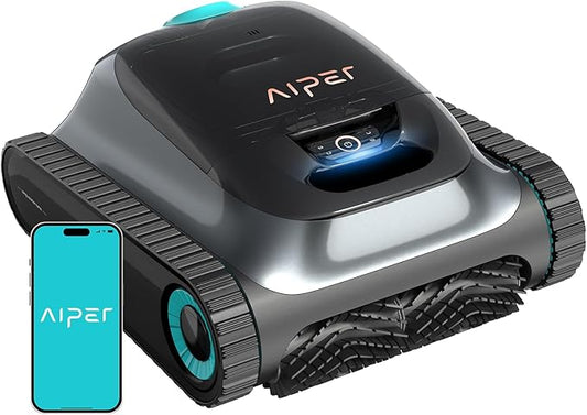 Aiper Scuba S1 - Limpiador robótico de piscinas (actualización 2025), limpieza de paredes y líneas de flotación, doble filtración batería extendida de 180m, navegación inteligente - Buceo S1 2025