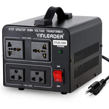1500W Transformador convertidor de Voltaje (220V a 110V, 110V a 220V) 1500 W convertidor de Subida/Bajada 110/120 voltios - 220/240 voltios