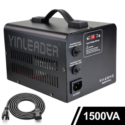 1500W Transformador convertidor de Voltaje (220V a 110V, 110V a 220V) 1500 W convertidor de Subida/Bajada 110/120 voltios - 220/240 voltios