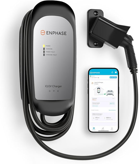 Enphase IQ 40 (anteriormente ClipperCreek), cargador eléctrico para automóvil con conector J1772 de 32 amperios, cable de 25 pies para uso doméstico 	IQ-EVSE-NA-1040-0100-0100
