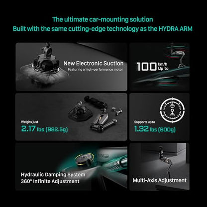 Hydra Alien Mini Sistema De Montaje De Coche - Gris Titanio