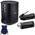 Bose S1 Pro+ PA System with Bluetooth, Black with 1/4" and XLR Transmitters