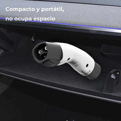 Adaptador Tesla a GB/T, Convertidor de Carga EV 7KW 32A, Compatible con BYD/JAC y Otros Vehículos Eléctricos con Conector GB/T, Bloqueo de Seguridad, Accesorios para Auto Eléctrico