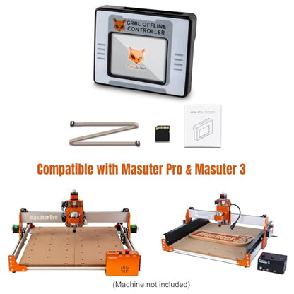 FoxAlien Controlador sin conexión CNC para Masuter Pro y Masuter 3, módulo de control sin conexión con pantalla táctil LCD GRBL Control para máquina de grabado FoxAlien CNC Router