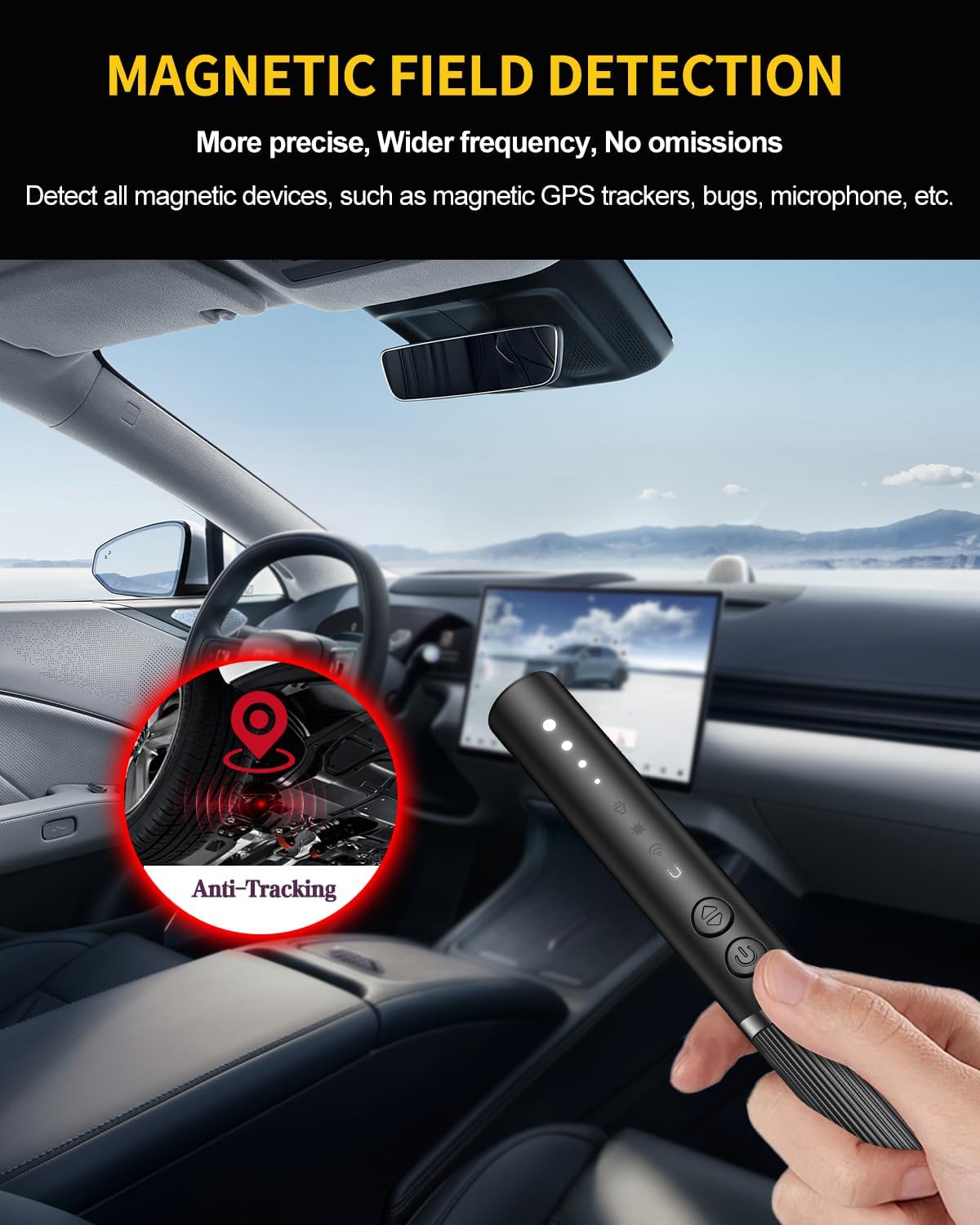 Detectores de cámara oculta, buscador de cámara espía, dispositivo de seguimiento GPS oculto, detector de dispositivo de grabación de escucha, barrendero oculto de insectos y detector de cámara KT3