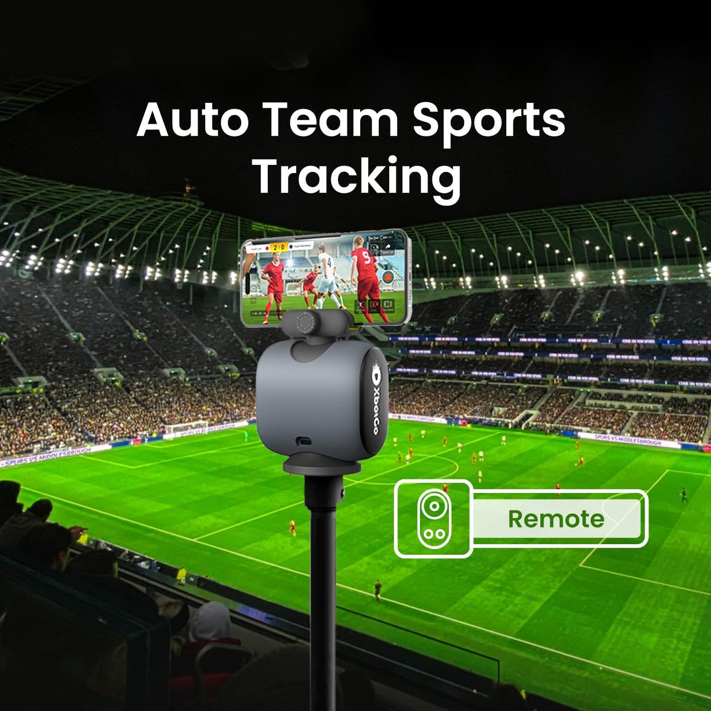 Cámara de acción deportiva Chameleon AI, sistema de seguimiento de cardán deportivo con seguimiento de equipos y jugadores, video COMS 4K, rotación de 360°, FOV de 120°, transmisión en vivo