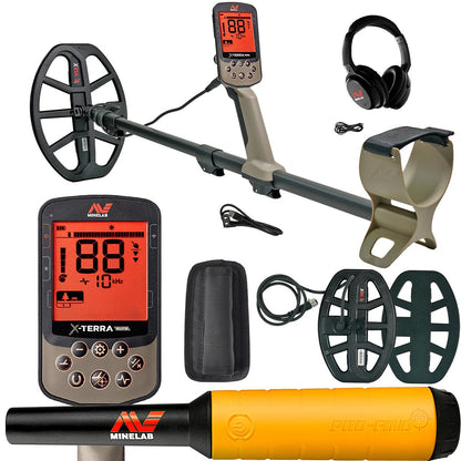 Detector de metales resistente al agua Minelab X-TERRA ELITE, paquete de expedición MIN37070003