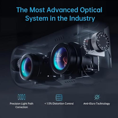 GOOVIS G3 MAX Carry Bundle G3-CC02, 2.5K Micro-OLED Personal Cinema Headset, 1000" IMAX, 120Hz, Blu-ray 3D, Diopter Adjustment +2.0D to -7.0D, IPD 58-74mm, with Custom Protective Travel Case