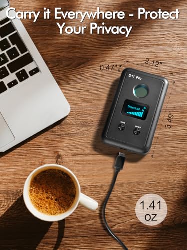 Detectores de cámara oculta D11 Pro, buscador de cámara espía dispositivos de escucha ocultos, escáner de luces infrarrojas, detector de rastreador GPS, teléfono de insectos, barredora de señal RF con