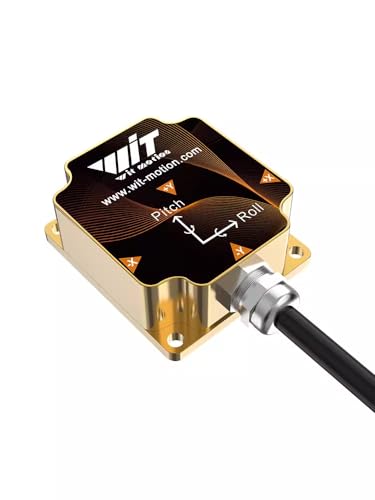 WITMOTION [Precisión ultra alta] WitMotion HWT9053-485 (X/Y ± 0.001°) 3 ejes Acc+Gyro+Mag Sensor de brújula electrónica, ángulo triaxial IP68 MPU9250 AHRS IMU Temperatura y Magnetómetro Compnsation para