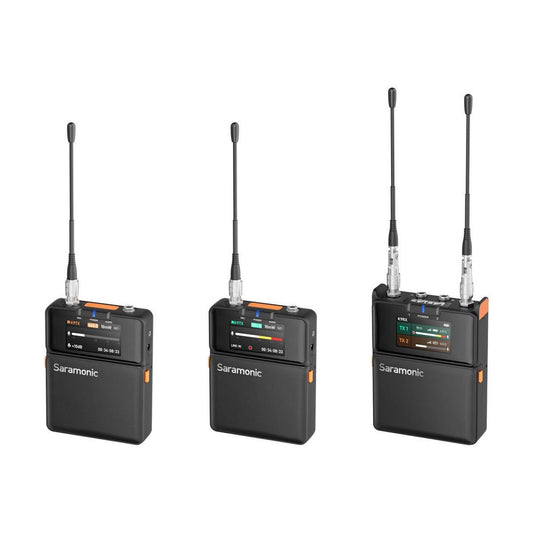 Sistema de micrófono inalámbrico digital UHF Saramonic K9-US Pro para dos personas para cámaras SAK9US
