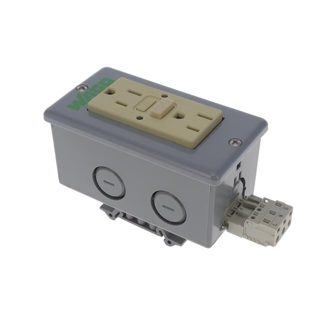 WAGO Corporation 8002-025/K050-0613/000-4800 8002 NEMA 5-15R Receptáculo, enchufes hembra 15A 120VCA