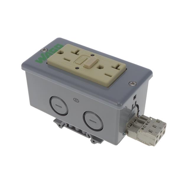 WAGO Corporation 8002-025/K050-0613/001-5600 8002 NEMA 5-20R Receptáculo, enchufes hembra 20A -