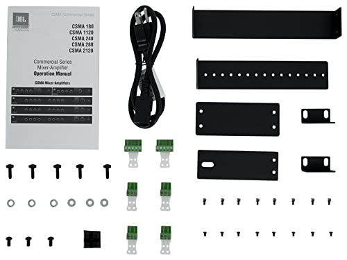 JBL Profesional CSMA1120 Serie Comercial Monocanal 120-Watt Alimentado Mezclador/Amplificador de Audio