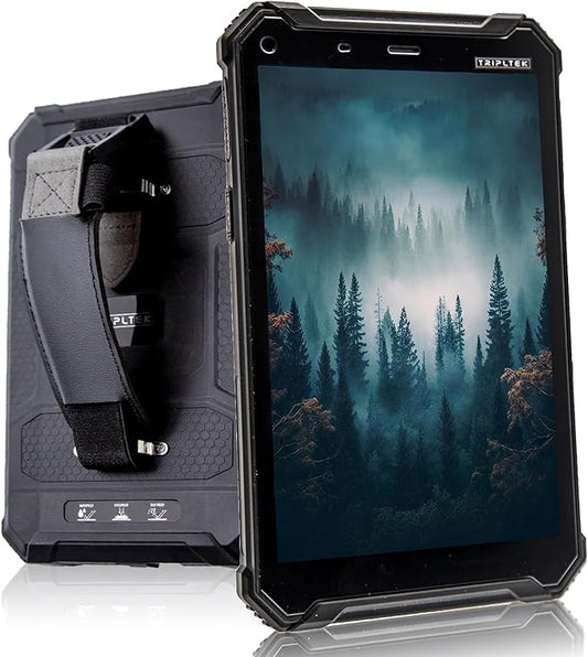 TRIPLTEK 8" PRO (4G LTE, 256GB) Ultra brillante 1200 nits, 8 GB de RAM, Android 10, batería de larga duración 12200 mAh, construcción militar resistente, IP68 impermeable, tablet/teléfono más