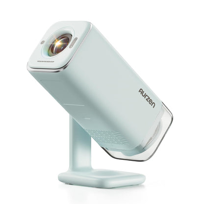 Aurzen BOOM Air D004- Proyector portátil Google TV con WiFi y Bluetooth, alimentado por USB-C, proyector inteligente para películas al aire libre y en casa, compatible con 4K, enfoque en tiempo real | Smart Projector with WiFi Bluetooth Home Movie