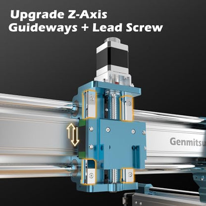 SainSmart Genmitsu 4040-PRO MAX Enrutador CNC, recortadora de 710 W y riel lineal, área de trabajo 16.142 x 15.945 x 3.031 in, para fresado de corte acrílico de madera, control GRBL - 4040PM