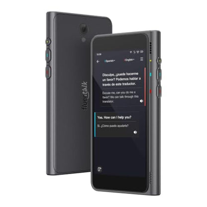 Timekettle T1 - Dispositivo traductor con traducción offline y de fotos, color negro | 40 Languages, 31+ Offline Language Pairs, No Wi-Fi Needed, 2-Year Global Data and 4-Inch HD Screen for Travel NEW T1