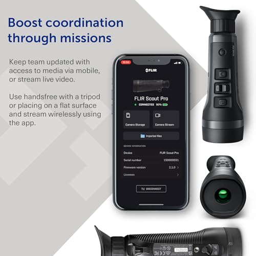 Flir Scout Pro Thermal Imaging Monocular 15001-0101, detección de 1,640.4 ft, FOV