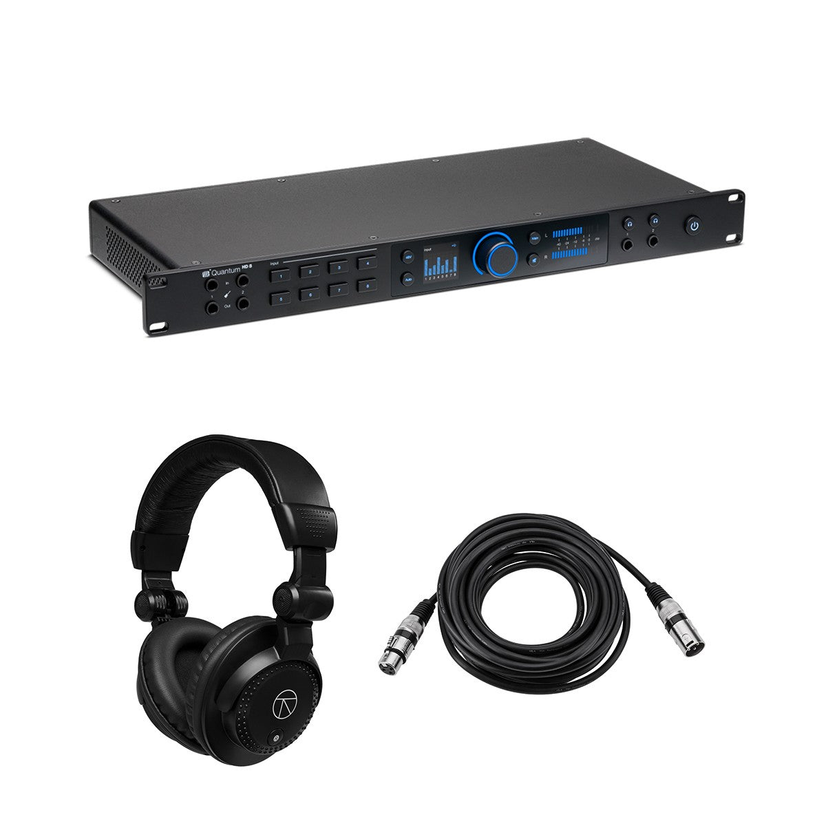 Interfaz de audio USB-C PreSonus Quantum HD 8 26x30 de 32 bits, paquete con TAPH100 Mo