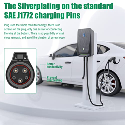 LEFANEV 32A 7.68KW Cargador EV Nivel 2,240V 20ft Cable de carga Estación de carga de vehículos eléctricos con NEMA 14-50 para vehículos eléctricos e híbridos F40-32A-NEMA14-50