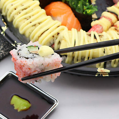 Palillos de acero inoxidable 304 reutilizables, de varios colores, ligeros, palillos de metal aptos para el lavavajillas – 5 pares - 033985217378