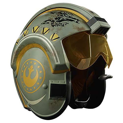 STAR WARS The Black Series Trapper Wolf - Casco electrónico The Mandalorian Coleccionable, juego de rol, luces y sonidos a escala completa -F5549