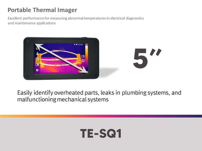 TE-SQ1, cámara de imágenes térmicas i3system, resolución IR de 384x288, pantalla táctil de 5 pulgadas, diseñada y fabricada en Corea, -40℉~662℉, todas las preocupaciones anteriores