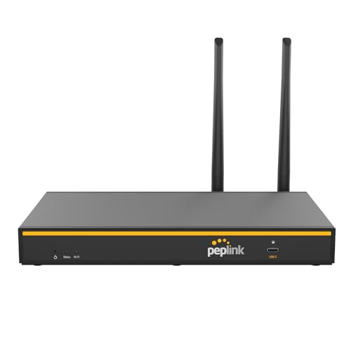 Peplink Router WiFi B-One | Dual-WAN para una alta confiabilidad para oficinas pequeñas o conectividad doméstica | WiFi 6 | Funciona con 2 conexiones a Internet para garantizar que tu oficina esté