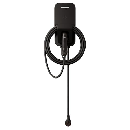 FLO Home X3 - Estación de carga de vehículos eléctricos de nivel 2, 12 kW a 50 amp/240 V, NEMA 14-50 cargador rápido para todos los vehículos eléctricos (J1772), certificado UL/Energy Star, cable de