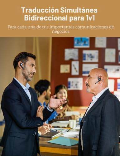 Timekettle W4 Pro - Audífonos intérprete AI, traducción bidireccional de voz en tiempo real, más de 50 idiomas, traductor Bluetooth de video y llamadas, para negocios