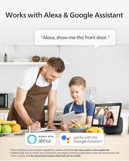 Cámara de timbre de video de seguridad Philips (timbre incluido), sin cuota mensual, cámaras duales 2K FHD con detección de movimiento, audio de 2 vías, compatible con Alexa y Google Assistant # DDA270X-2TXS