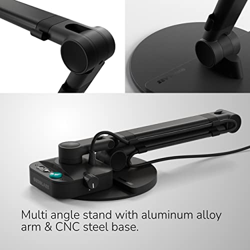 OKIOCAM X1 4K Ultra HD Cámara de documentos de modo dual y cámara web - Luz LED, micrófonos integrados, enfoque automático, formato A3 Ledger - Funciona con Zoom, Google Meet OBS, equipos -