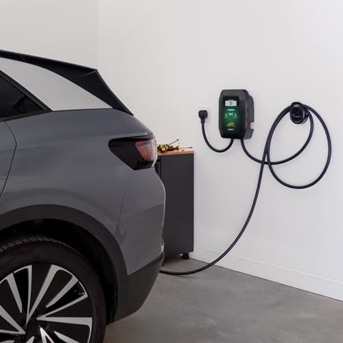 Battery Tender eCharge - Cargador EV de 48 AMP – Estación de carga rápida para vehículos eléctricos para interiores y exteriores de nivel 2 con cable flexible de 25 pies NEMA 14-50 - 022-3019-DL-WH