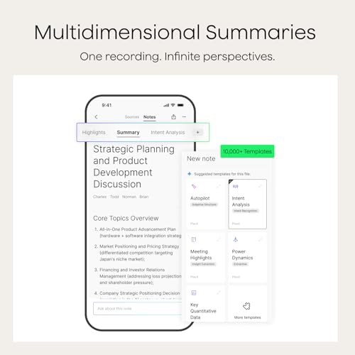 Plaud Grabadora de voz Note Pro AI, transcribe y resume con IA, control de aplicaciones, tomador de notas para reuniones y llamadas, soporta 112 idiomas, ultra delgado con pantalla InstantView