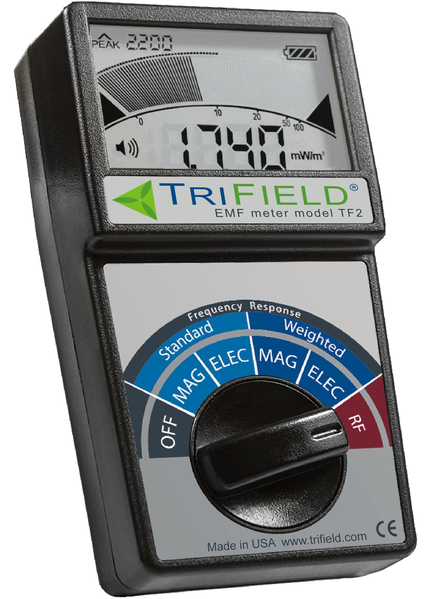 Medidor EMF detecta campos de radio, magnéticos y eléctricos, para 5G, torres celulares, WiFi, Bluetooth, medidores inteligentes