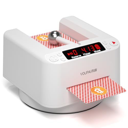 Distribuidor automático de tarjetas, máquina distribuidora de tarjetas giratoria de 360° para UNO Casino Games 2 Decks Card Dealer, accesorios de póquer de mesa de blackjack, dispensador