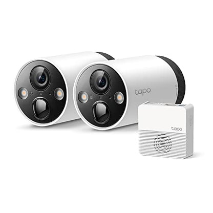 TP-Link Tapo 2K QHD Sistema de cámara de seguridad inalámbrica para exteriores, batería de hasta 180 días, visión nocturna a color con sensor de luz estrella, detección de