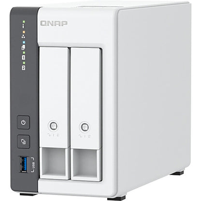 Carcasa NAS QNAP TS-216G de 2 bahías, ARM Cortex-A55, 4 GB de RAM, sin disco QNTS216G